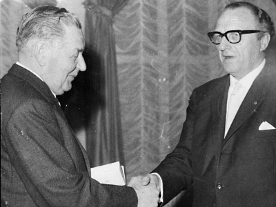 Från vänster  1.  Douglas Wistrand, före detta hälsopolis  2. Erik Paulson, lantbrukare.     