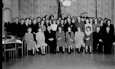 Arbetarrörelsen  1940-talet  Arbetarkommun i Vimmerby   
Fest på Stadshotellet        