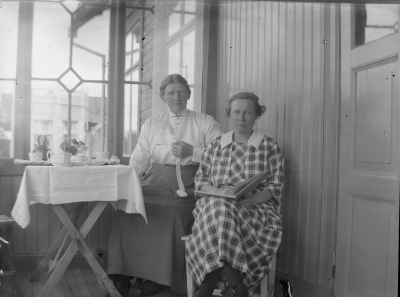 Från vänster: Göta Tisell och Ingrid Forsell