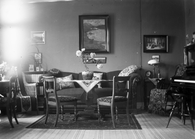 Rumsinteriör på Solliden hos Göta Tisell och Hedvig Forsell