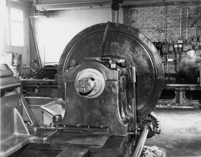 Fanérsvarven på Nordiska Fanérfabriken.     