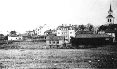 Stångågatan sedd från söder.   T.E.