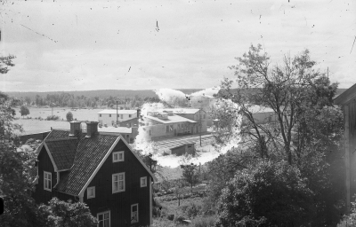Industrier 1950-talet  Slakthuset sett från Båtmansbacken                      