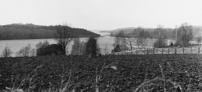 Djursdala, utsikt över Juttern från kyrkan.   