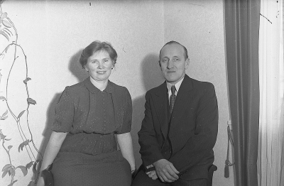Rut och Gunnar Pettersson Sevedegatan 29  1950-talet                          