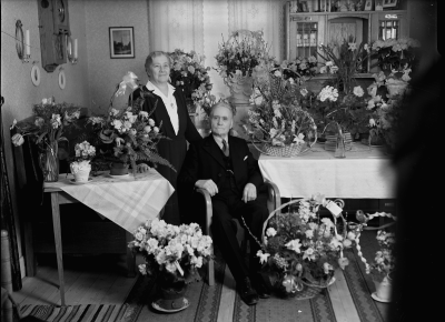 Hanna och Valdemar Lönngren 
Valdemars 70 årsdag