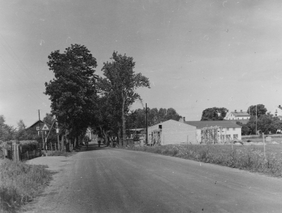 Bilägarnas verkstad vid Västra Tullen bygges. T.E