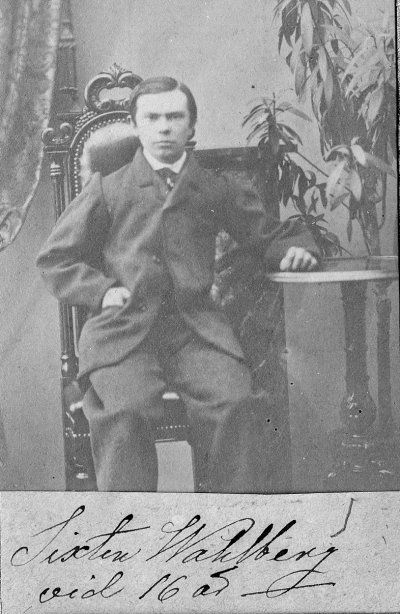 Sixten Wahlberg vid 16 år.