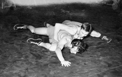 Allan Gustafssons egen dokumentation: "Allan Gustafsson seger över Jan-Erik Lindkvist, Hovmantorp år 1955."