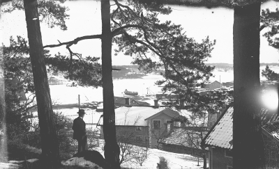 Zante Hansson, när han studerade i  Gamleby.