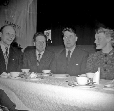 Frisksportarna Apollo
Från vänster: Harry Fransson Pär Danielsson Harry Liljeblad Daga Liljeblad

Dok.110530/KG