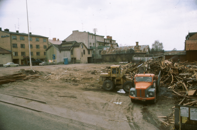 Sevedegatan / Kyrkogårdsgatan rivningsarbete

090407/KG