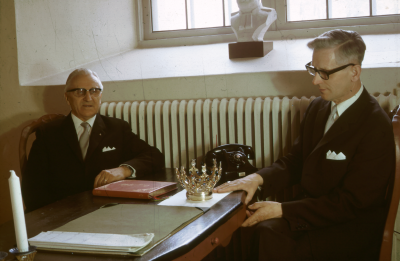 Kyrkvärdarna fr.v. 1) Einar Jonasson 2) Kurt Svensson 


090421/KG