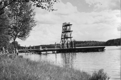 Nossenbadet 1960-talet.    T.E.