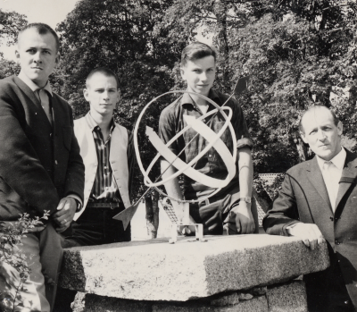 Till höger Rektor Nils Norén, Lidhem, Locknevi. 