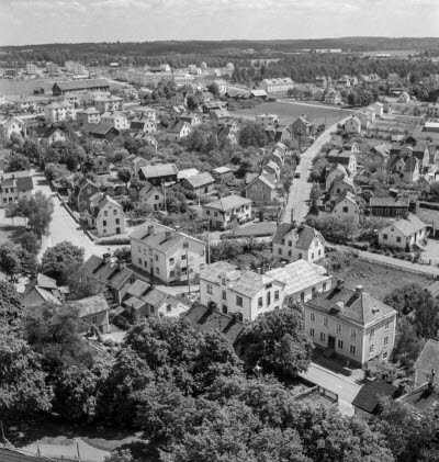 Vy från kyrktornet
- Storgatan Tallängsgatan -

Dok.111101/KG