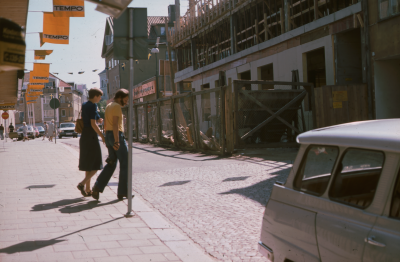 Sevedegatan bygget av (nuvarande) Länsförsäkringshuset 
Tempo 

090421/KG