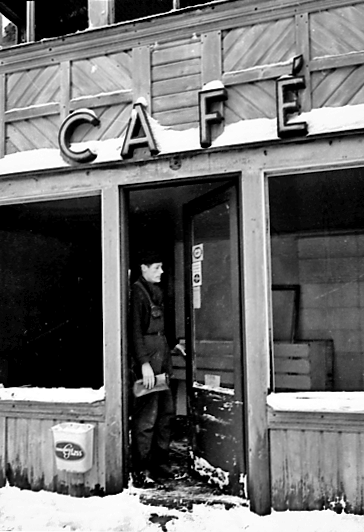Norrtullsgatan. Rivning av Sandströms Café