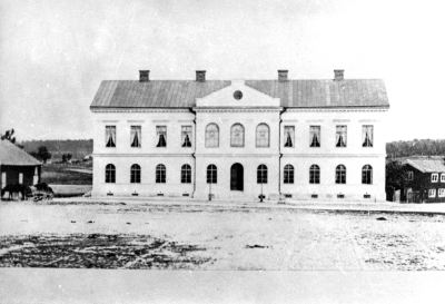 Torget före 1899.   T.E.