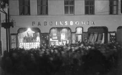 Julskyltning Fabriksboden Storgatan
