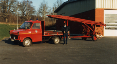 Vid nya brandstationen