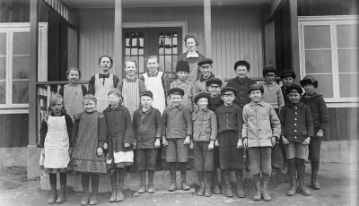 Folkskolelärarinna Mia Hansson från Grägarp, Vimmerby. Mias första anställning i Bågvik skola Loftahammar.