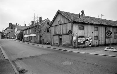 Kvarteret Näktergalen Drottninggatan
Kemtvätt, Gamla fiskaffären och The och presentboden