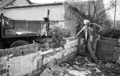 Gamla Koppargården
Rivning efter brand gamla väggmålningar hittades.