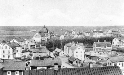 Utsikt från kyrktornet. T.E.