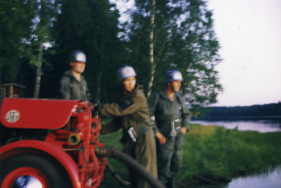 Brandövning vid Nossenbaden