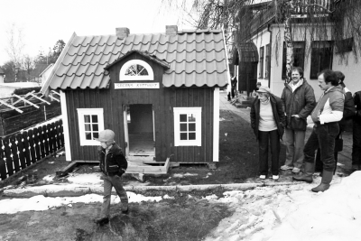 Sagobyn börjar byggas