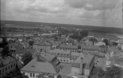 Från kyrktornet 
Torget Storgatan Sevedegatan