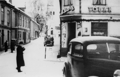 Torget och Sevedegatan 1952. 
T.E