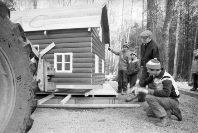 Sagobyn börjar byggas