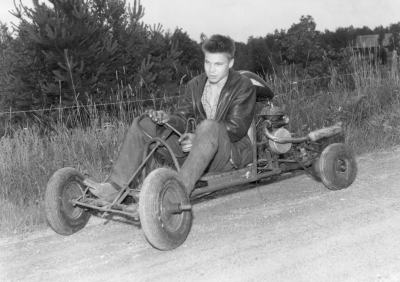 Gocartåkare på speedwaybanan i Vimmerby
Janne Fridell ?

Dok.100527/KG