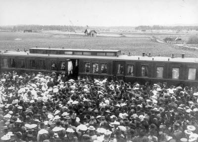 Järnvägsinvigningen.