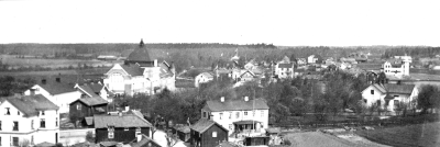 Från kyrktornet mot samrealskolan