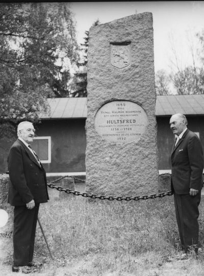 Från vänster, 1. Albert Karlsson landstormskapten, Vimmerby,  2.Oscar Hultberg Hultsfred.  
