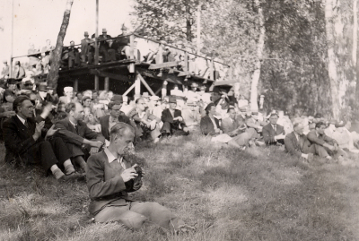 Per Albin Hansson valtalar i Folkets Park 