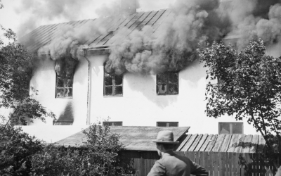 Ståhls möbelfabrik brinner 1932 