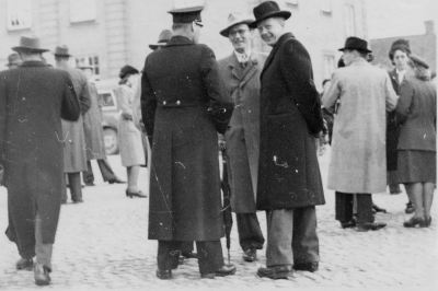 Trion i mitten: 1Uno Hoflund,  2. Beyron Milton,  3. Folke Beijer.    