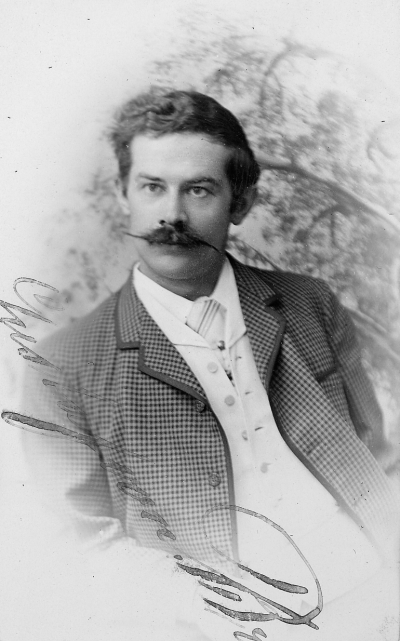 Gustaf von Braun.
Till Otto med en kär hälsning från Gustaf 19/1 92