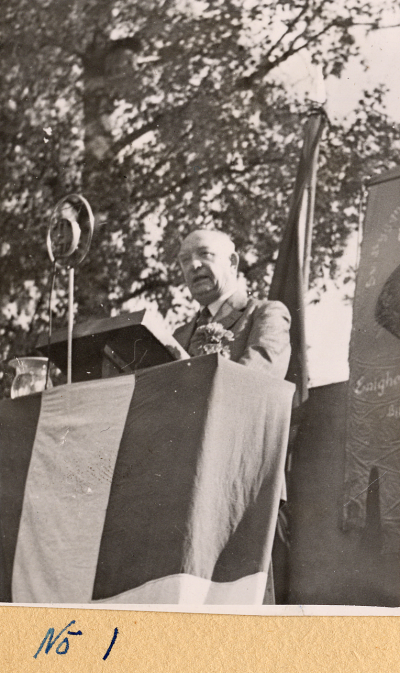 Per Albin Hansson.
Vimmerby Arbetarekommuns 25-årsjubileum