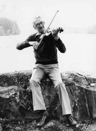 Allan Jonssons egen dokumentation: "Freddy Lönngren. Kortet taget i samband med inspelningen av LP-skivan Efter Balen". 