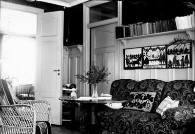 Rumsinteriör 
Hos Göta Tisell och Hedvig Forsell på Solliden