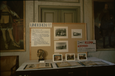 Utställning om Astrid Lindgren
Klipp om Astrid samlade av förre stadsbibliotekarien Torvald Eriksson

090401/KG