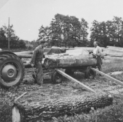 Avlastning av timmer 