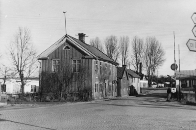 Västra Tullen före 1953. Närmaste huset: Fagerholmska gården.   T.E.