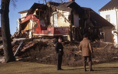 Rivningen av gamla biblioteket Storgatan / Drottninggatan

090401/KG