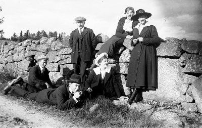 2. Zante Hansson, 4. Mia Hansson, 5. Ingeborg Nilsson född Hallberg.